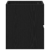Badkamerwastafelkast Zwart Eiken 41x38,5x45 cm Bewerkt Hout 7