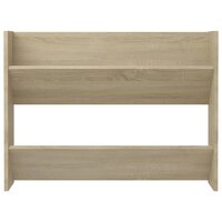 Wandschoenenkast 80x18x60 cm bewerkt hout sonoma eikenkleurig 4