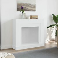 Haardombouw 100x30x87,5 cm bewerkt hout wit 3
