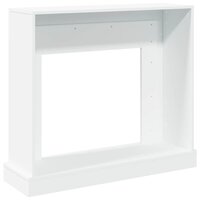 Haardombouw 100x30x87,5 cm bewerkt hout wit 6