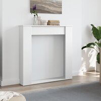 Haardombouw 100x20x100 cm bewerkt hout wit 3