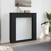 Haardombouw 100x20x100 cm bewerkt hout zwart 3
