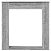 Haardombouw 100x20x100 cm bewerkt hout grijs sonoma eikenkleur 4