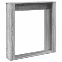 Haardombouw 100x20x100 cm bewerkt hout grijs sonoma eikenkleur 6