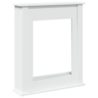 Haardombouw 75x20x87,5 cm bewerkt hout wit 2