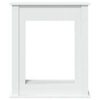 Haardombouw 75x20x87,5 cm bewerkt hout wit 4