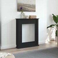 Haardombouw 75x20x87,5 cm bewerkt hout zwart 3