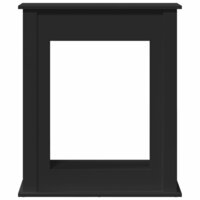 Haardombouw 75x20x87,5 cm bewerkt hout zwart 4