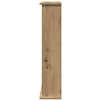 Haardombouw 75x20x87,5 cm bewerkt hout artisanaal eikenkleurig 5
