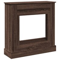 Haardombouw 90x30x90 cm bewerkt hout bruin eikenkleurig 2