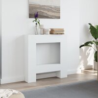 Haardombouw 81x18x82 cm bewerkt hout wit 3