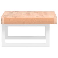 Badkamer wandschap staal en massief beukenhout 5