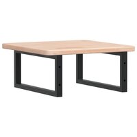 Badkamer wandschap staal en massief eikenhout 6