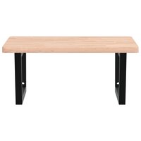 Badkamer wandschap staal en massief beukenhout 4