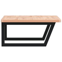 Badkamer wandschap staal en massief beukenhout 5