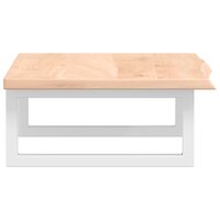 Badkamer wandschap staal en massief eikenhout 5