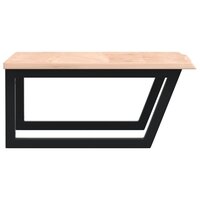 Badkamer wandschap staal en massief eikenhout 5