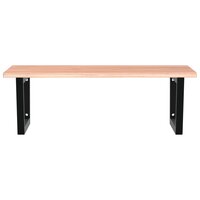 Badkamer wandschap staal en massief eikenhout 4