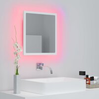 Badkamerspiegel LED 40x8,5x37 cm acryl wit 6