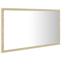 Badkamerspiegel LED 80x8,5x37 cm acryl sonoma eikenkleurig 6