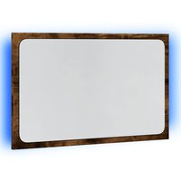 Badkamerspiegel met LED 60x8,5x38 cm bewerkt hout sonoma eiken 5