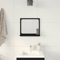 Badkamerspiegel Zwart Eiken 40x10,5x37 cm Bewerkt Hout 3