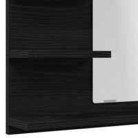 Badkamerspiegel 60x10,5x45 cm spaanplaat zwart eikenkleurig 9