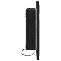 Badkamerspiegel met LED-verlichting 60x8,5x37 cm zwart eiken 7