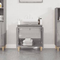 Wastafelkast 58x33x60 cm bewerkt hout grijs sonoma eikenkleurig 3