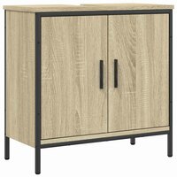 Wastafelkast 60x30x60 cm bewerkt hout sonoma eikenkleurig 2