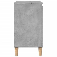 Wastafelkast 58x33x60 cm bewerkt hout betongrijs 6