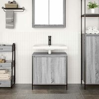 Badkamerkast wastafelkast 60x34,5x60 cm grijs sonoma 3