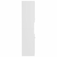 Badkamerkast 30x30x130 cm bewerkt hout wit 8