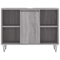 Badkamerkast 80x33x60 cm bewerkt hout grijs sonoma eikenkleurig 5