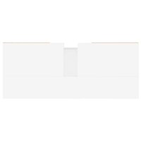 Badkamerkast 80x33x60 cm bewerkt hout hoogglans wit 9