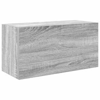 Badkamerwandkast 60x25x30 cm bewerkt hout grijs sonoma eiken 2