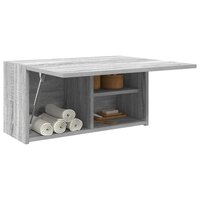 Badkamerwandkast 60x25x30 cm bewerkt hout grijs sonoma eiken 4