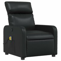 Massagestoel verstelbaar kunstleer zwart 3