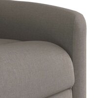 Massagestoel verstelbaar stof taupe 9
