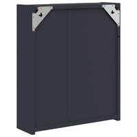 Badkamerkast met spiegel en LED 45x13x52 cm grijs 8