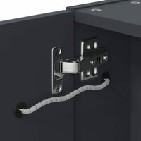 Badkamerkast met spiegel en LED 45x13x52 cm grijs 9