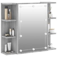 Spiegelkast met LED-verlichting 70x16,5x60 cm grijs sonoma 6