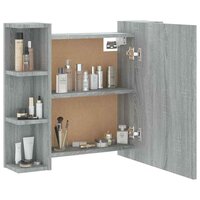 Spiegelkast met LED-verlichting 70x16,5x60 cm grijs sonoma 7
