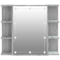 Spiegelkast met LED-verlichting 70x16,5x60 cm grijs sonoma 8