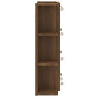 Spiegelkast met LED-verlichting 70x16,5x60 cm bruin eikenkleur 9