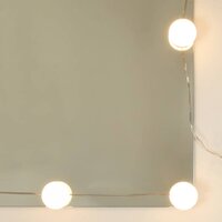 Kaptafel met LED-verlichting 74,5x40x141 cm gerookt eikenkleur 7