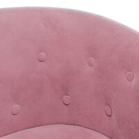 Kuipstoel fluweel roze 6