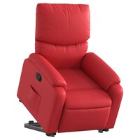 Sta-op-stoel kunstleer rood 3