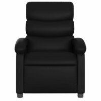 Massagestoel van zwart kunstleer 4