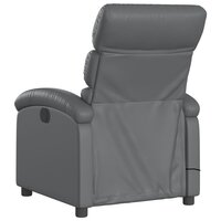 Massagestoel van grijs kunstleer 6
